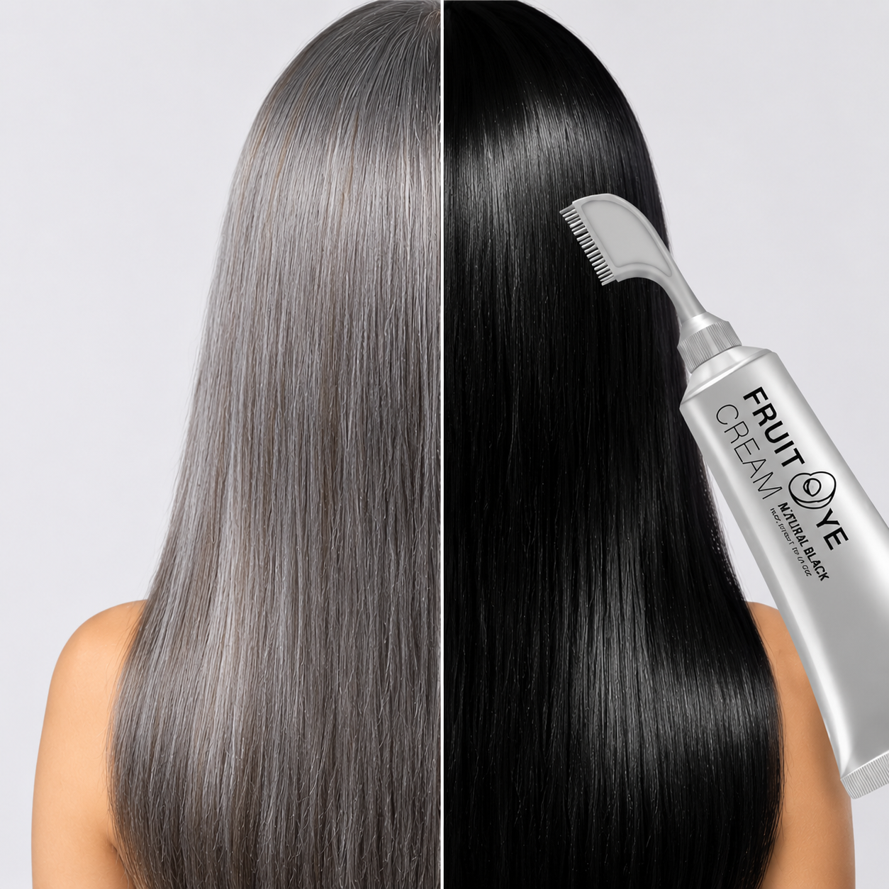 Comb-In Hair Dye Creamfor Gray Coverage