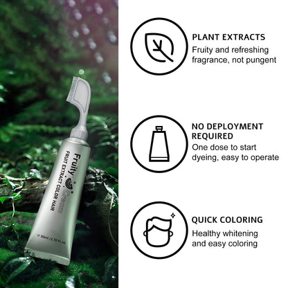 Comb-In Hair Dye Creamfor Gray Coverage