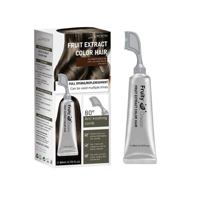 Comb-In Hair Dye Creamfor Gray Coverage