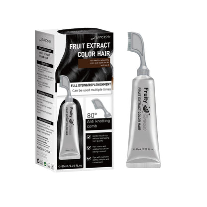 Comb-In Hair Dye Creamfor Gray Coverage