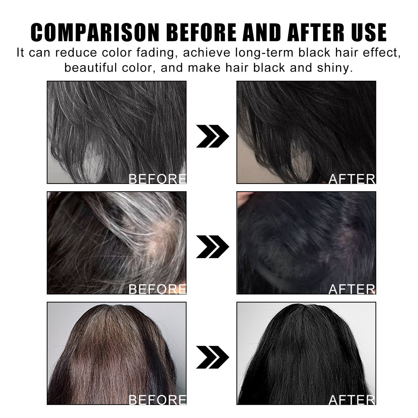 Comb-In Hair Dye Creamfor Gray Coverage
